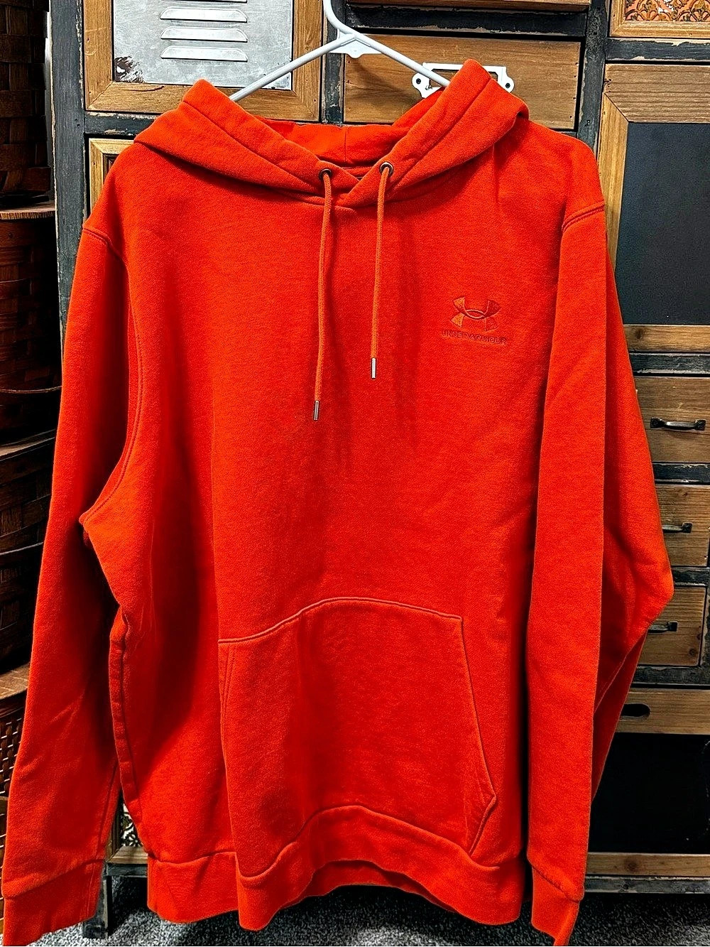Under Armour Rival Fleece Hoodie Men's Orange Size 2XL